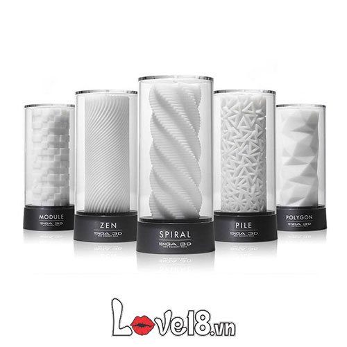 Cốc thủ dâm silicon Tenga 3D Nhật Bản siêu thực, an toàn 
