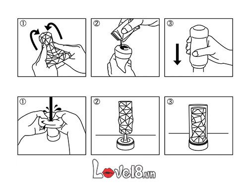 Cung cấp Cốc thủ dâm silicon cao cấp Tenga 3D Made in Japan giá tốt