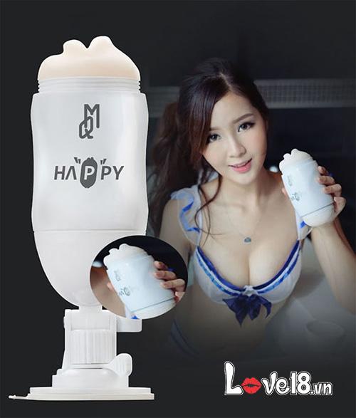 Happy Dual-Head Wall-Mount Vibrating Masturbator