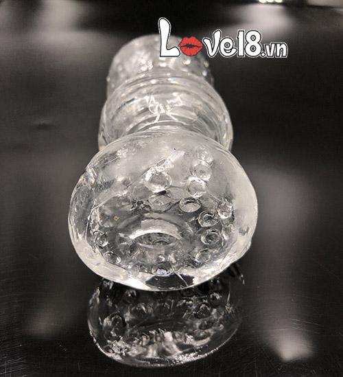 Transparent Stretchy Silicone Male Masturbator Realistic Pocket Pussy