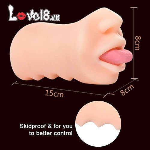 Silicone Mouth Masturbator Male Pleasure Sex Toy
