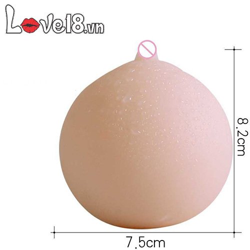 Silicone Breast-Shaped Masturbator Soft Realistic Male Toy