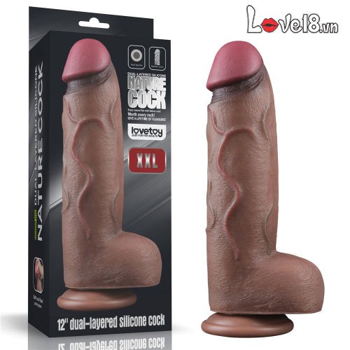 Dương vật giả silicon bạch kim Lovetoy XXL 12 inch khủng 