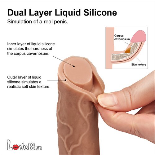  Sỉ Dương vật giả silicone 2 thớ siêu mềm mịn Lovetoy nhập khẩu