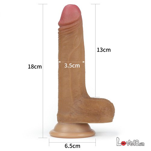 Lovetoy Silicone Double-Layer Soft Anal Dildo for Women & Gay