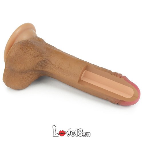 Dương vật giả silicone 2 thớ siêu mềm mịn Lovetoy DV58B size nhỏ giá rẻ