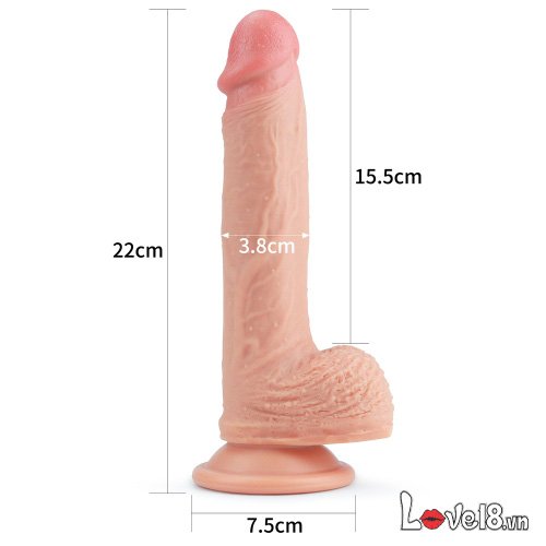Lovetoy Silicone Double-Layer Soft Anal Dildo for Women & Gay