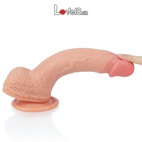 Dương vật giả silicone 2 thớ siêu mềm mịn Lovetoy DV58B size to ở đâu bán tốt nhất