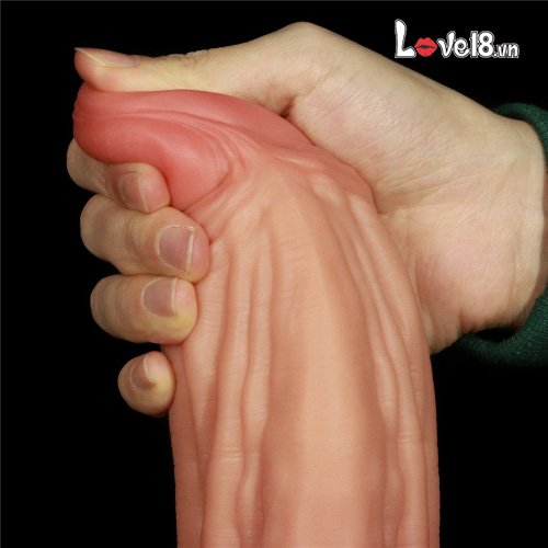 Lovetoy Nature Cock Silicone Double-Layer Wall Mount Dildo Gay Lesbian Toy