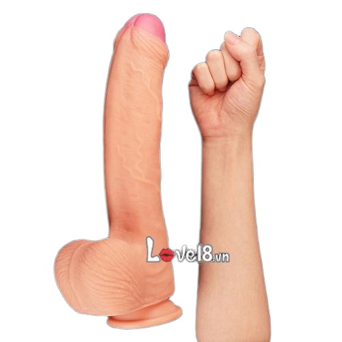 Dương vật gắn tường to Lovetoy Nature Cock silicone mềm