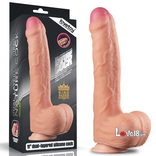 Dương vật gắn tường to Lovetoy Nature Cock silicone mềm