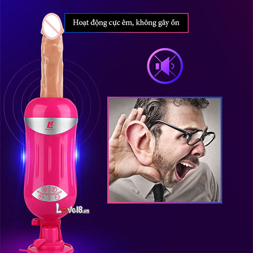 Automatic Augus Vibrating Thrusting Soft Silicone Dildo