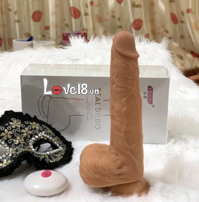 Dương Vật Silicone Gắn Tường Yeain Rung Thụt Sưởi Ấm 