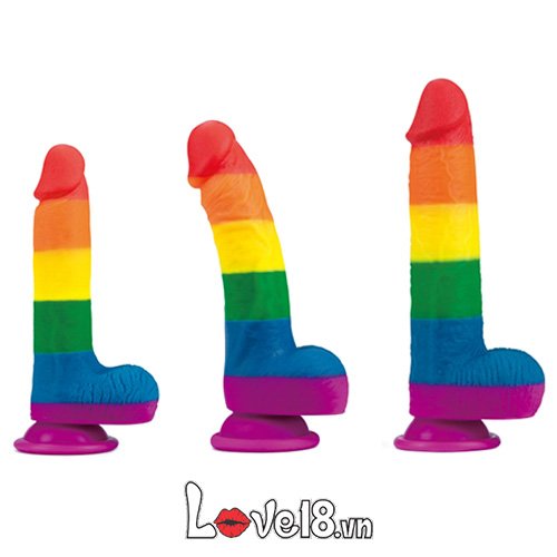 Lovetoy Prider Multi-Size Silicone Dildo Vibrator 7-9in