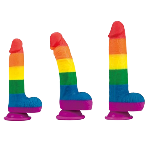 Dương vật giả silicone đa sắc Lovetoy Prider 3 size 7.5 – 8.0 – 9.0 Inch