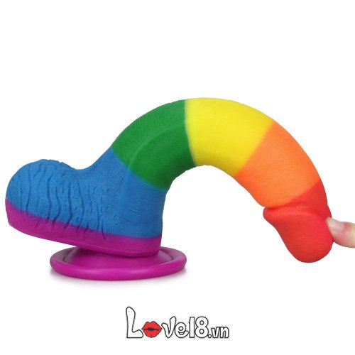 Dương vật giả silicon đa sắc Lovetoy Prider 3 size, kích thích hậu môn