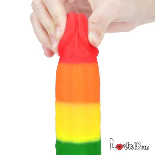 Dương vật giả silicon đa sắc Lovetoy Prider 3 size, kích thích hậu môn