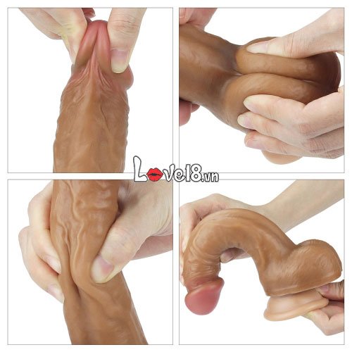 Dương vật giả Lovetoy Nature 2 thớ silicon mềm mịn 8 inch kích thích