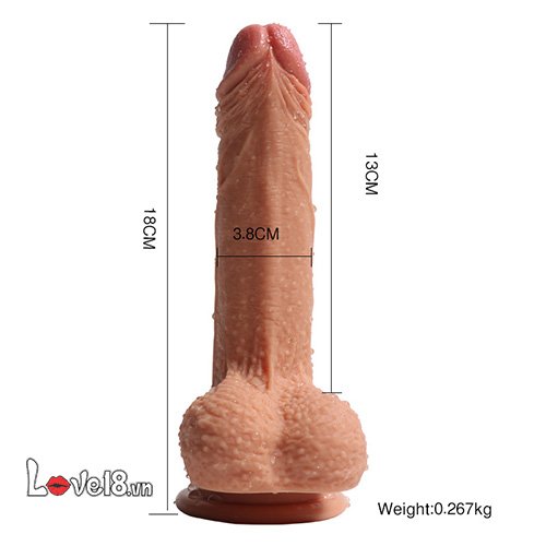 Crowley Penis Soft Silicone Dual Layer Wall Suction Dildo