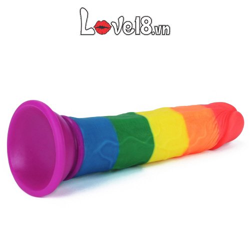 Lovetoy Prider 7in Wall Mounted Gay Lesbian Dildo Vibrator