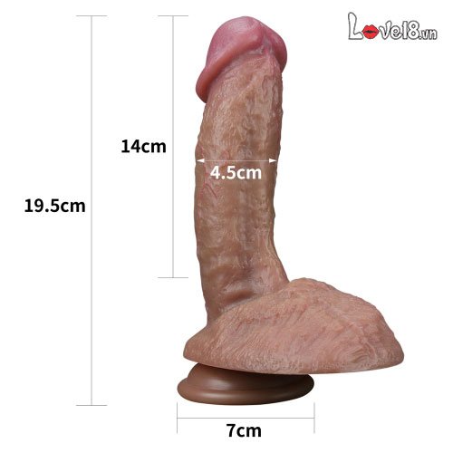 Lovetoy Nature Cock Double Layer Silicone Realistic