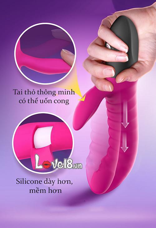 Dụng cụ thụt massage cao cấp Leten cầm tay DV72B silicon