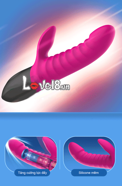 Dương Vật Giả Rung Thụt Sưởi Ấm Leten Hàng Cao Cấp Cho Nữ Và Les