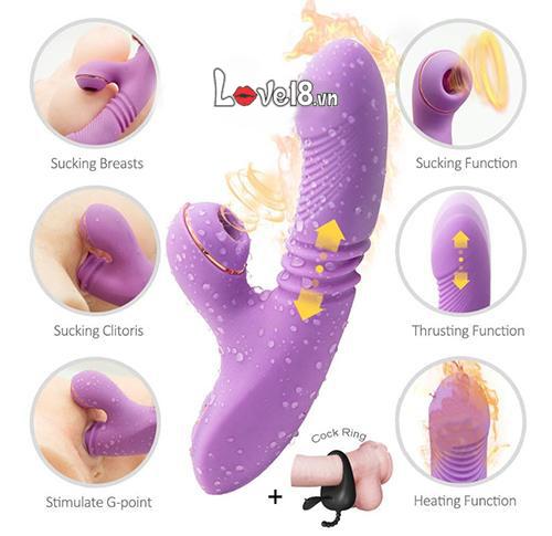 Olivia dương vật giả đa năng rung thụt cực đã kích thích