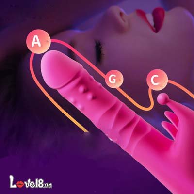 Avakom Zemalia Criss Rotating Beaded Vibrating Dildo