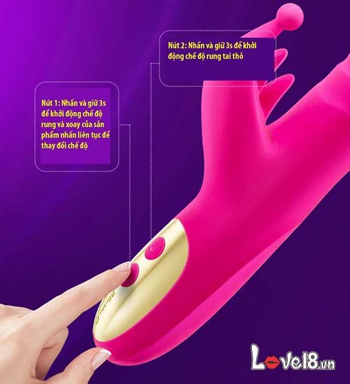 Avakom Zemalia Criss Đa Chức Năng Rung Xoay Bi Siêu Mềm