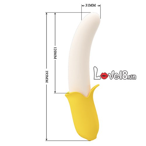 Banana Geek dương vật giả quả chuối kích thích đa chế độ rung