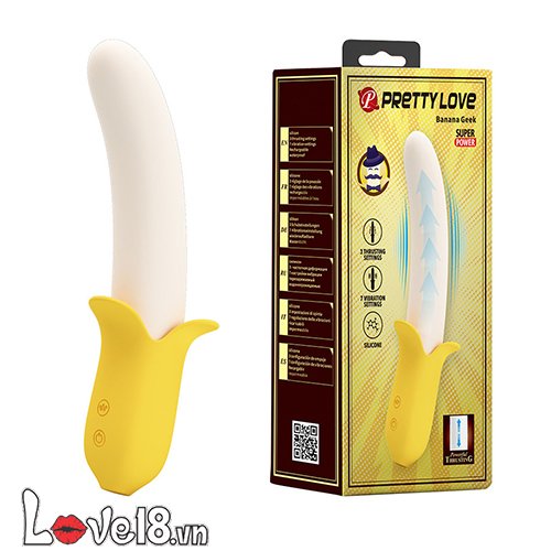Dương vật giả có kiểu dáng quả chuối Banana Geek Pretty Love