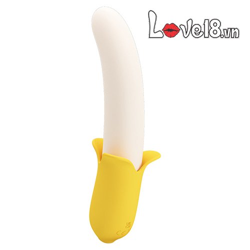 Dương vật giả Banana Geek Pretty Love thiết kế độc đáo rung mạnh