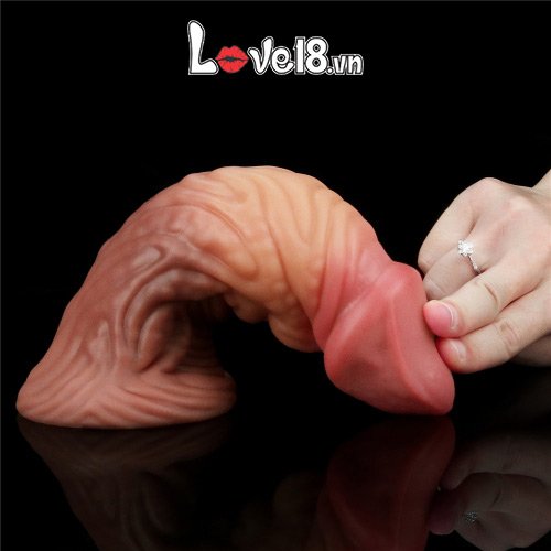 Silicone bạch kim Lovetoy 7 inch siêu gân dương vật giả cao cấp