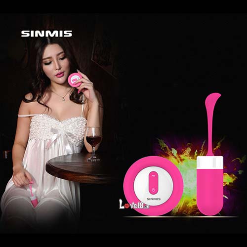 Trứng rung điều khiển từ xa Sinmis Fairy 5 chế độ silicone chống nước