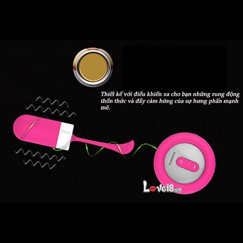Trứng rung điều khiển từ xa Sinmis Fairy 5 chế độ silicone chống nước