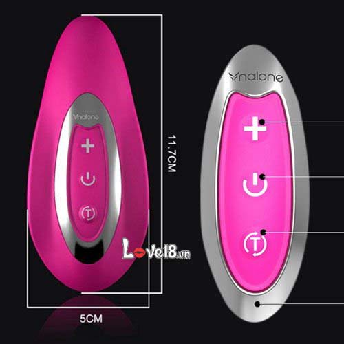 Máy mát xa gắn quần lót Nalone Crescent silicon cao cấp rung 7 tần số