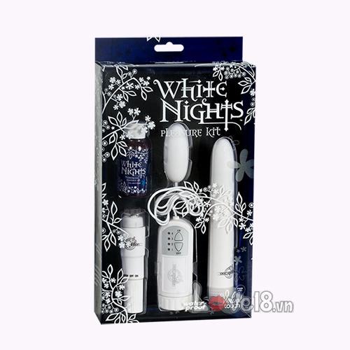 Máy rung Doc Johnson White Nights kit đa năng
