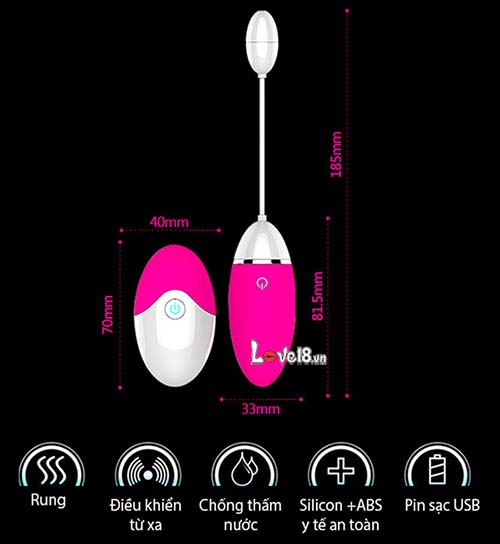 Trứng Rung Evo Điều Khiển Từ Xa Đỉnh Cao Hưng Phấn