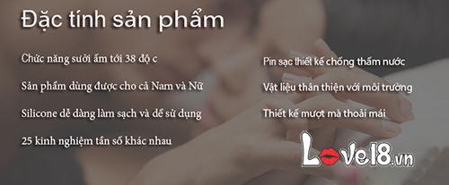 Máy mát xa hậu môn điểm G sưởi ấm Svakom Primo cao cấp