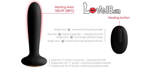 Máy mát xa hậu môn điểm G sưởi ấm Svakom Primo cao cấp