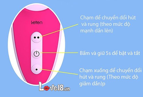 Dụng cụ kích thích âm đạo âm vật Leten MS41Z cách điều chỉnh
