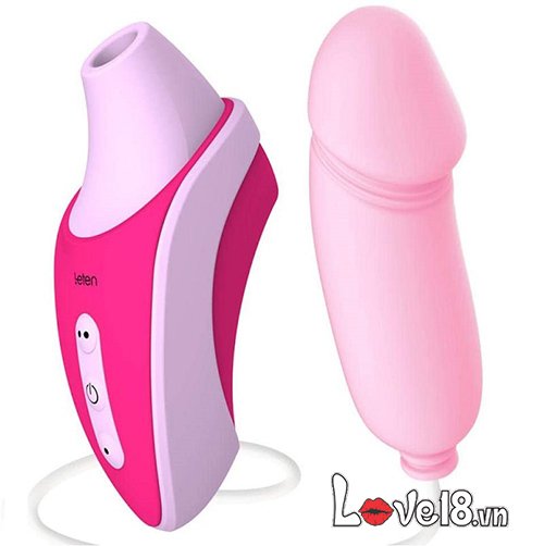 Máy bú mút kèm trứng rung Leten kích thích điểm G nữ