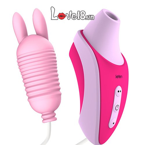 Máy bú mút kèm trứng rung Leten kích thích điểm G nữ