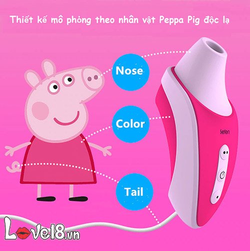 Dụng cụ kích thích âm đạo âm vật Leten MS41Z thiết kế giống chú heo con