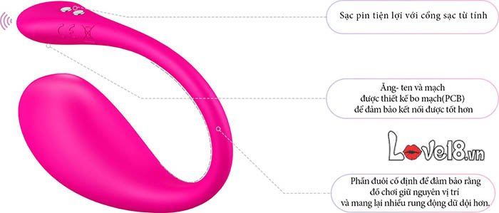Trứng rung Lovense Lush 3 điều khiển smartphone Kích thích điểm G