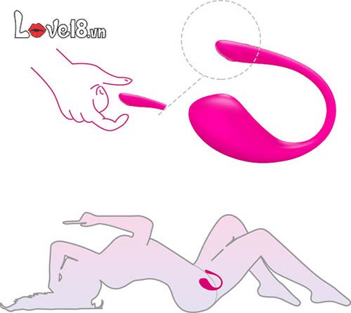 Trứng rung Lovense Lush 3 điều khiển smartphone kích thích điểm G nữ