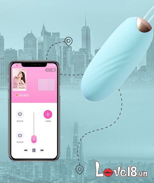 Trứng rung tình yêu Galaku Miya điều khiển qua app smartphone