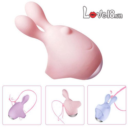 Trứng Rung Thỏ Jupin Đeo Ngón Kích Thích Tình Yêu