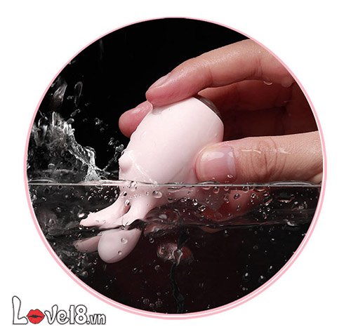 Trứng rung tình yêu Jupin đeo ngón tay, đầu thỏ siêu mềm mại